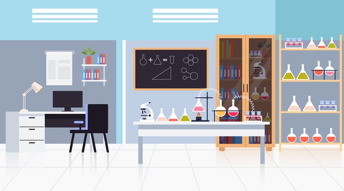 Graphic of a Science Lab