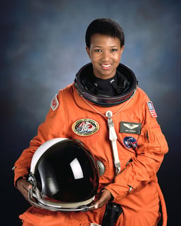 Picture of Dr. Mae Jemison in astronaut suit